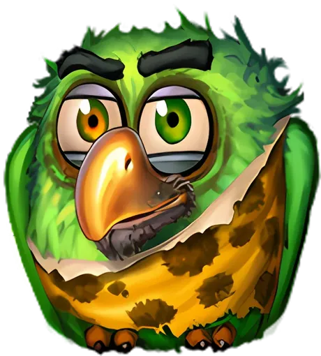 Personaje de Pirots 2: pájaro verde