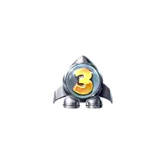 Símbolo de mejora de Pirots 4 (+3 niveles) en Lost in Space